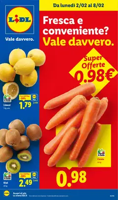 Anteprima dell'opuscolo Volantino Fresca e conveniente dal negozio Lidl valido da 02/02/2026