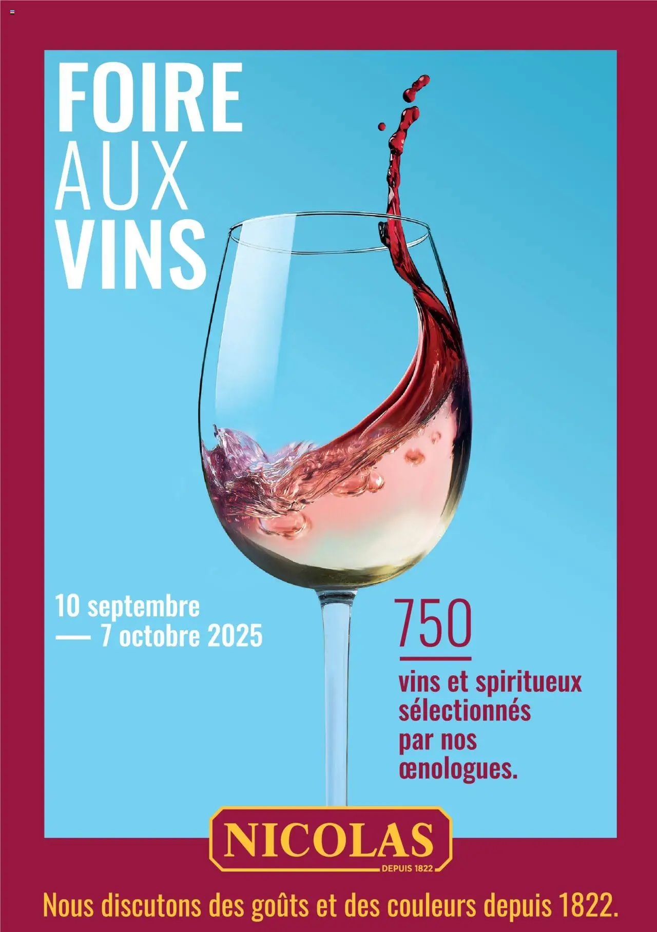 Catalogue de la boutique Nicolas valable du 10/09/2025 - Page numéro 1