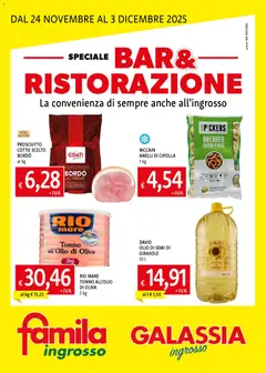 Anteprima dell'opuscolo Volantino Bar & Ristorazione dal negozio Galassia valido da 24/11/2025