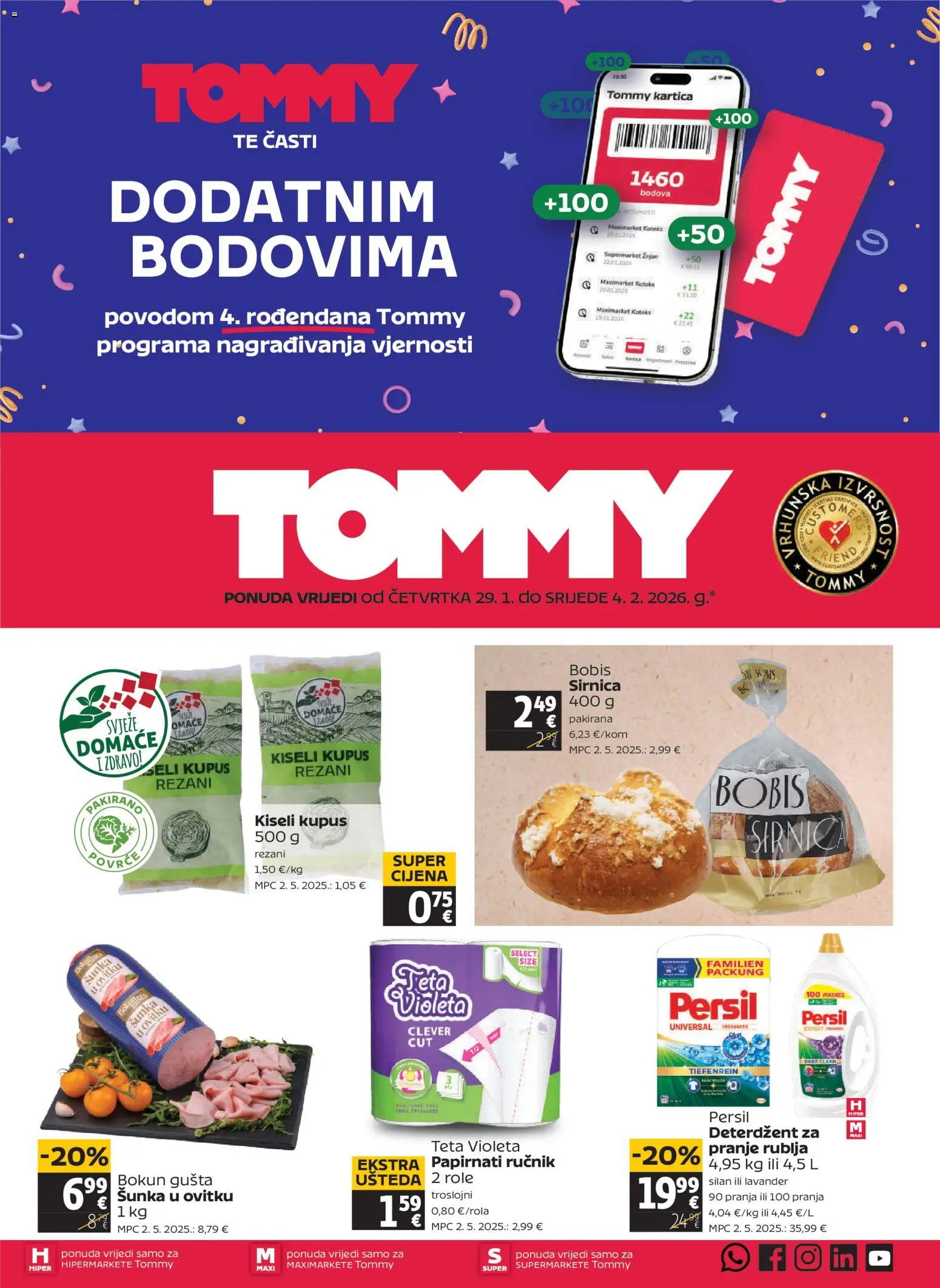 Pregled letka Katalog trgovine Tommy vrijedi od 29.01.2026