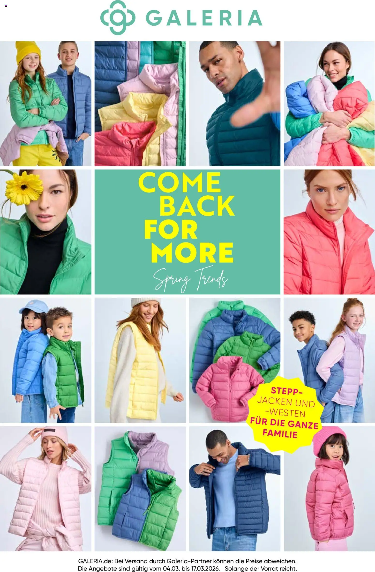 Vorschau von dem Prospekt des Geschäftes Galeria Karstadt Kaufhof, gültig ab dem 04.03.2026