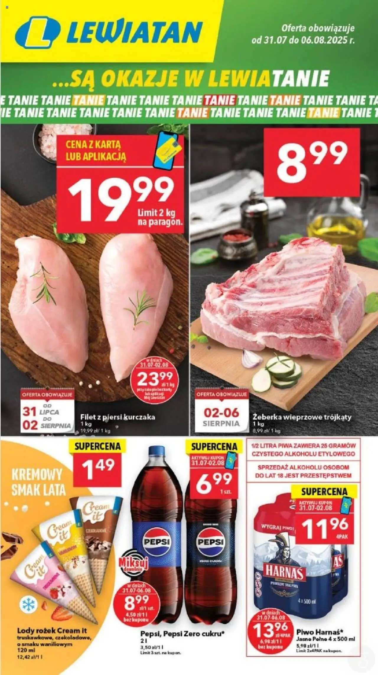 Lewiatan gazetka od 31.07.2025 - Promocje "Gdańsk" - Numer strony 1