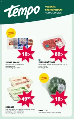 Förhandsgranska reklamblad Black Friday varsel från butik Tempo gäller från 15/09/2025