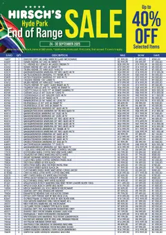 Preview of Hirsch's flyer valid from 24/09/2025