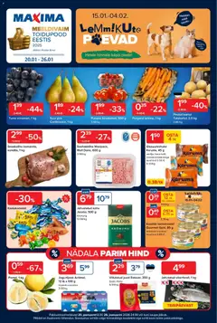 Maxima kliendilehe eelvaade alates 2026.01.20