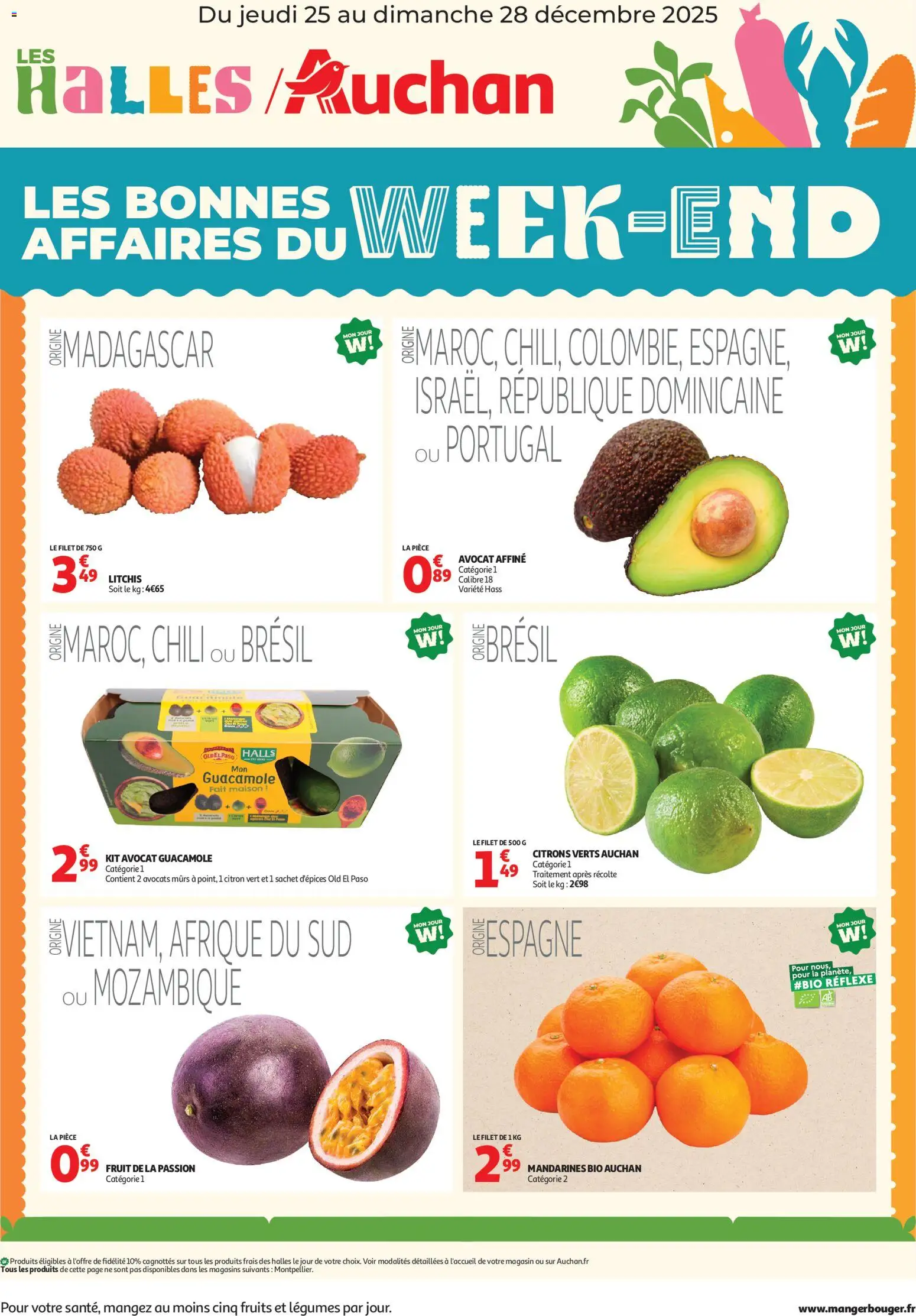 Prévisualisation de Les bons plans du week-end dans votre hyper ! du magasin Auchan formulaire valide 25/12/2025