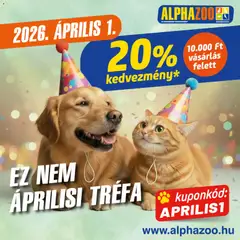 AlphaZoo - AlphaZoo akciós újság megtekintése, amely érvényes 2026.04.01.-től
