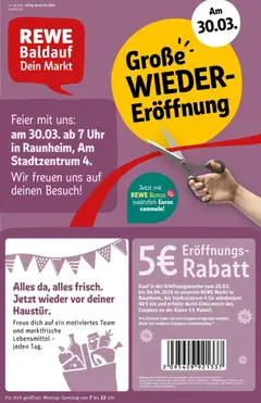 Vorschau von dem Prospekt des Geschäftes Rewe, gültig ab dem 30.03.2026