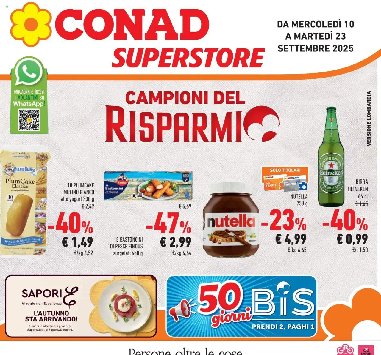 Volantino Conad valido da 09/09/2025 numero di pagina 1