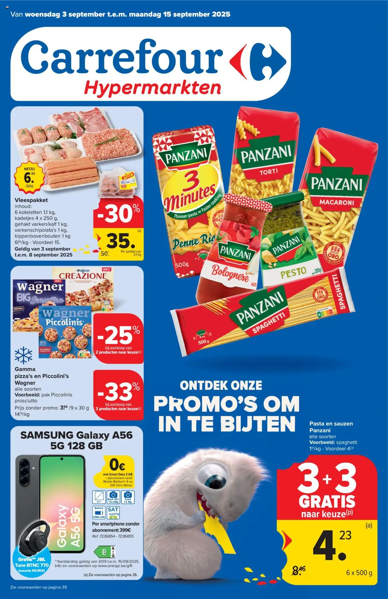 Carrefour shop Folder week 36 geldig vanaf 03/09/2025 - Paginanummer 1