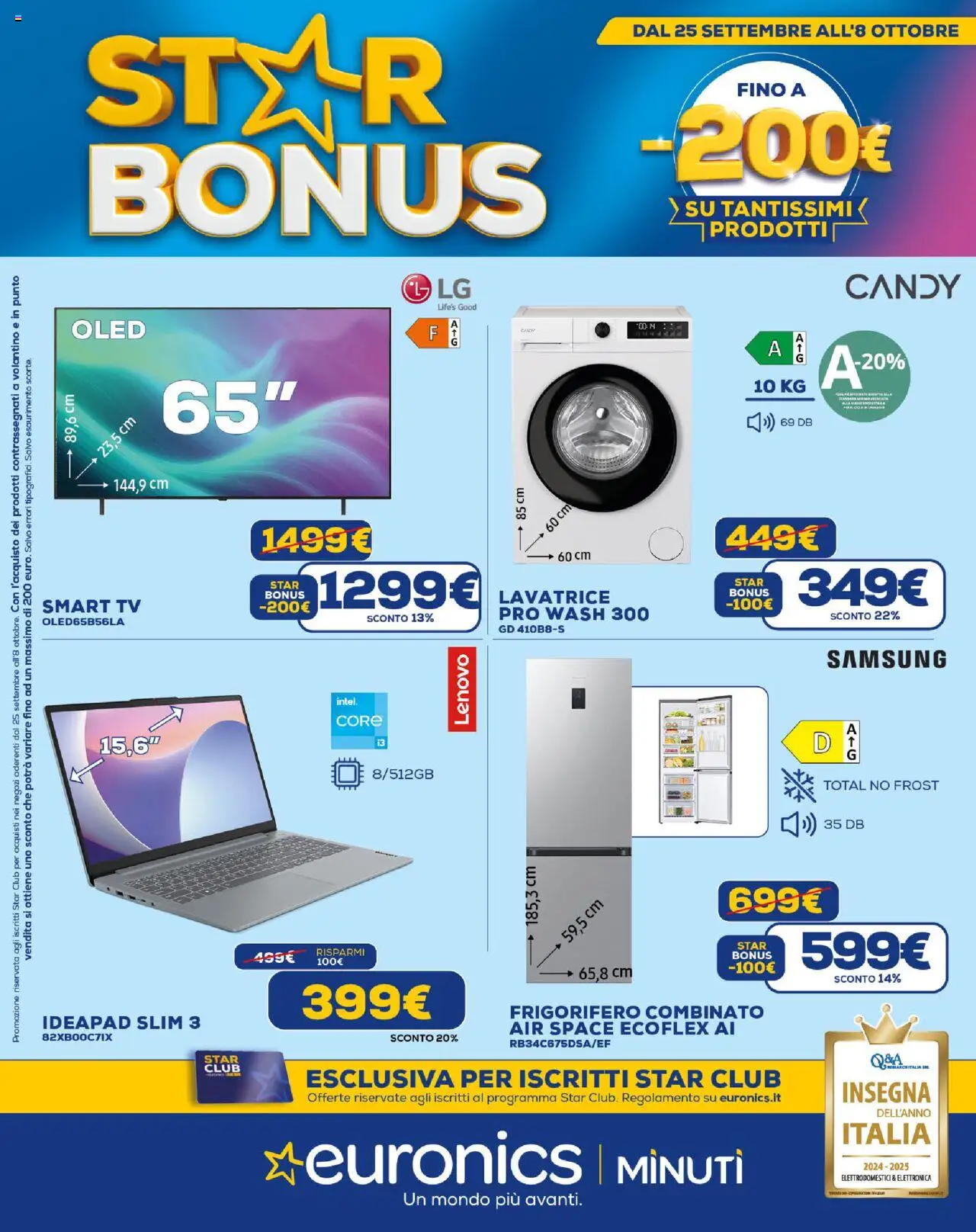 Volantino Euronics valido da 25/09/2025 numero di pagina 1