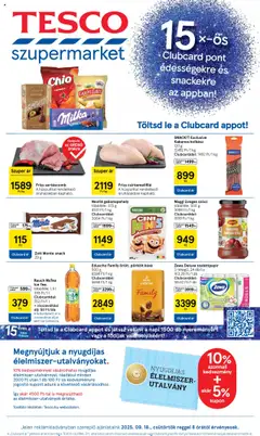 Tesco - Szupermarket akciós újság megtekintése, amely érvényes 2025.09.18.-től