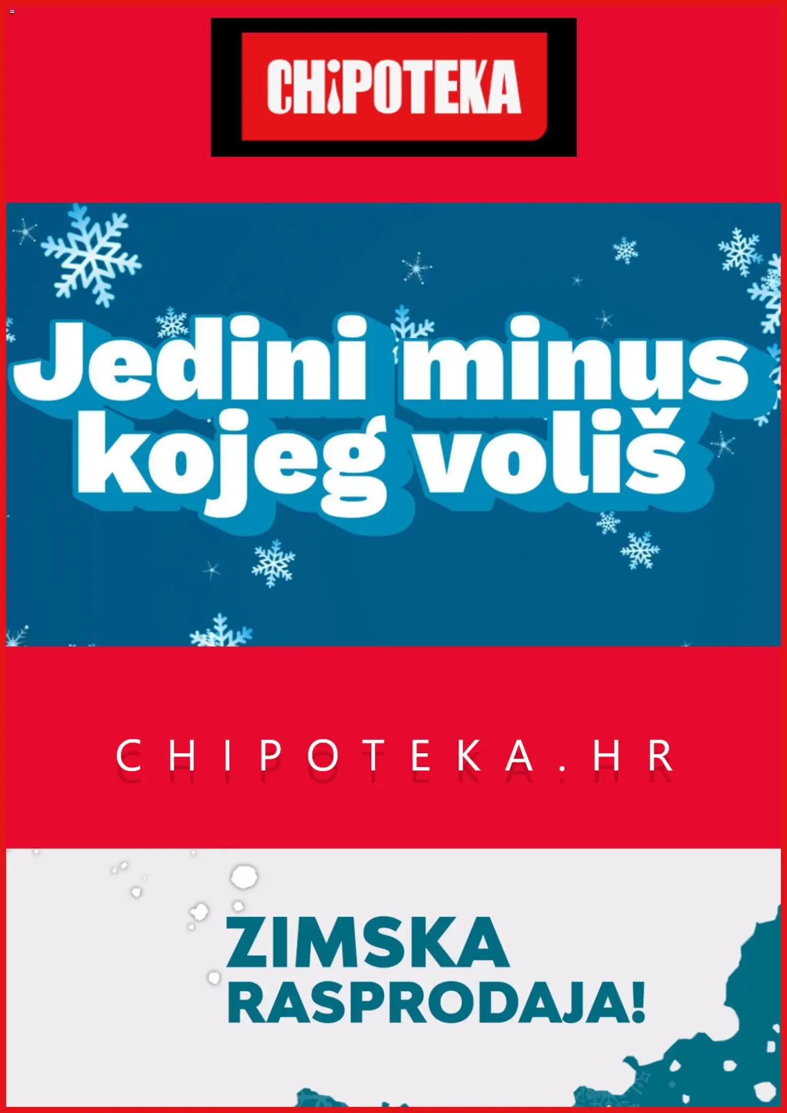 Pregled letka Katalog trgovine Chipoteka vrijedi od 05.01.2026