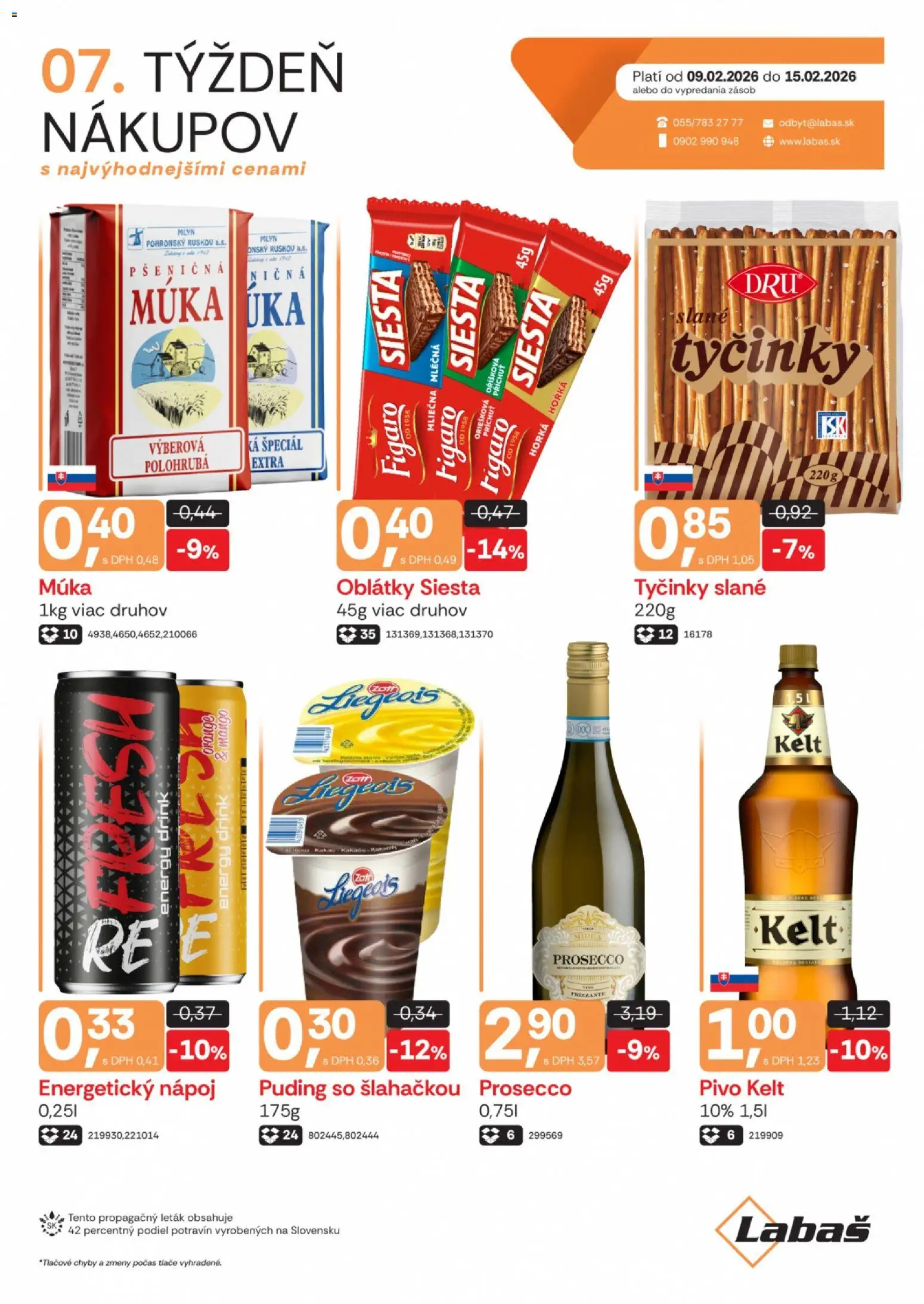 Náhľad Labaš letáku platného od 09.02.2026