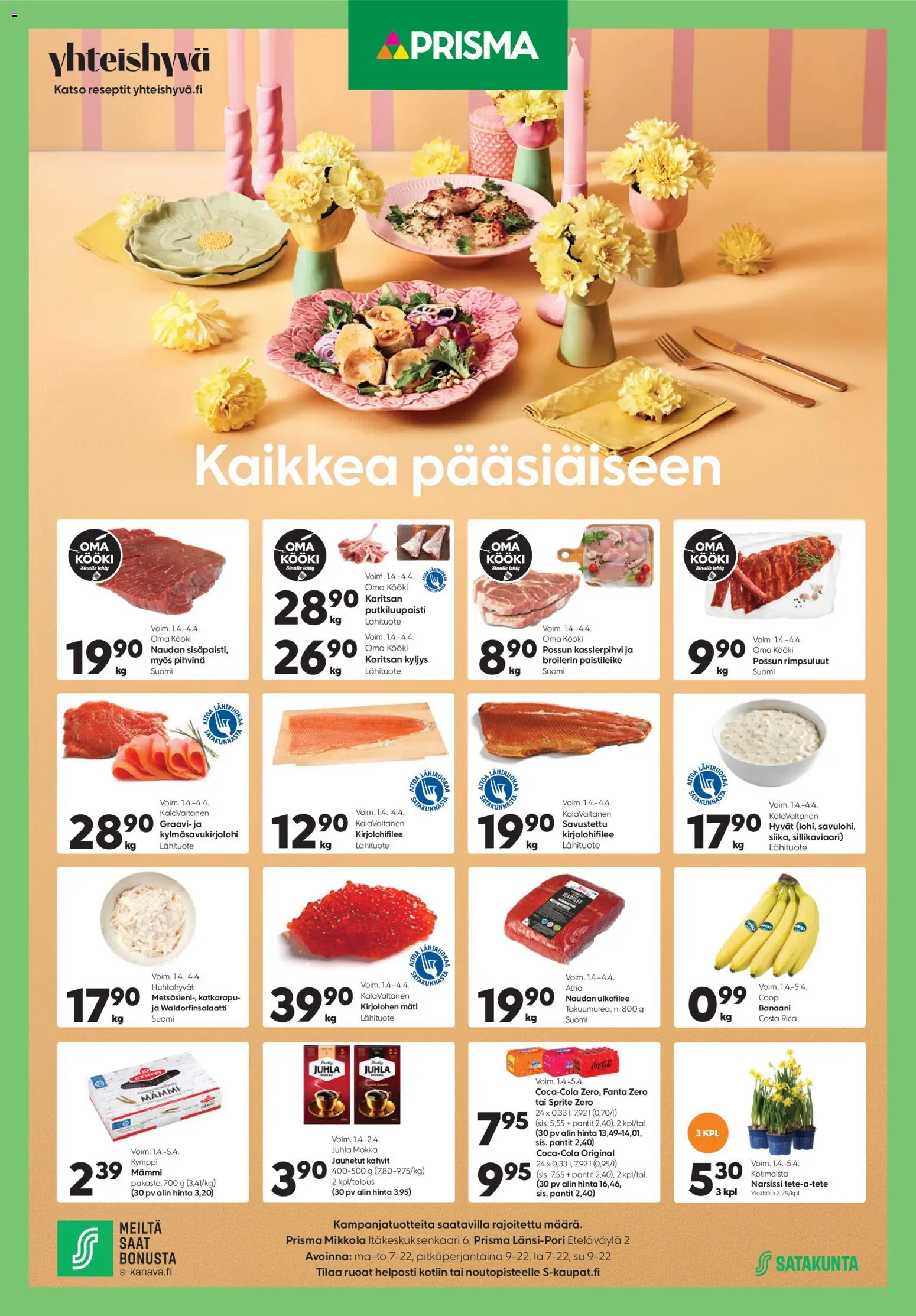 Kaupan Prisma Prisma tarjoukset - Kaikkea pääsiäiseen esikatselu, voimassa 01/04/2026