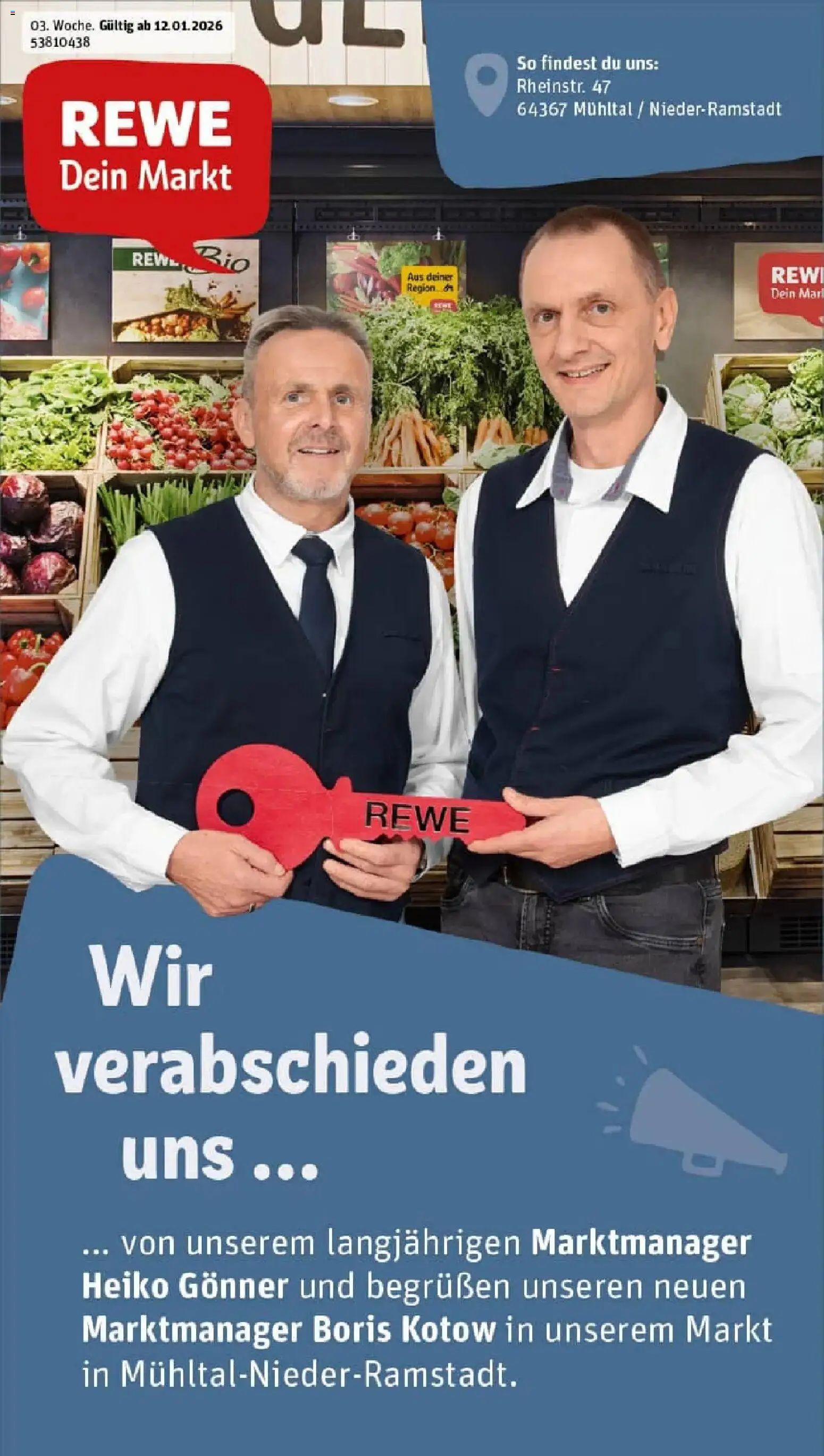 Vorschau von dem Prospekt des Geschäftes Rewe, gültig ab dem 11.01.2026