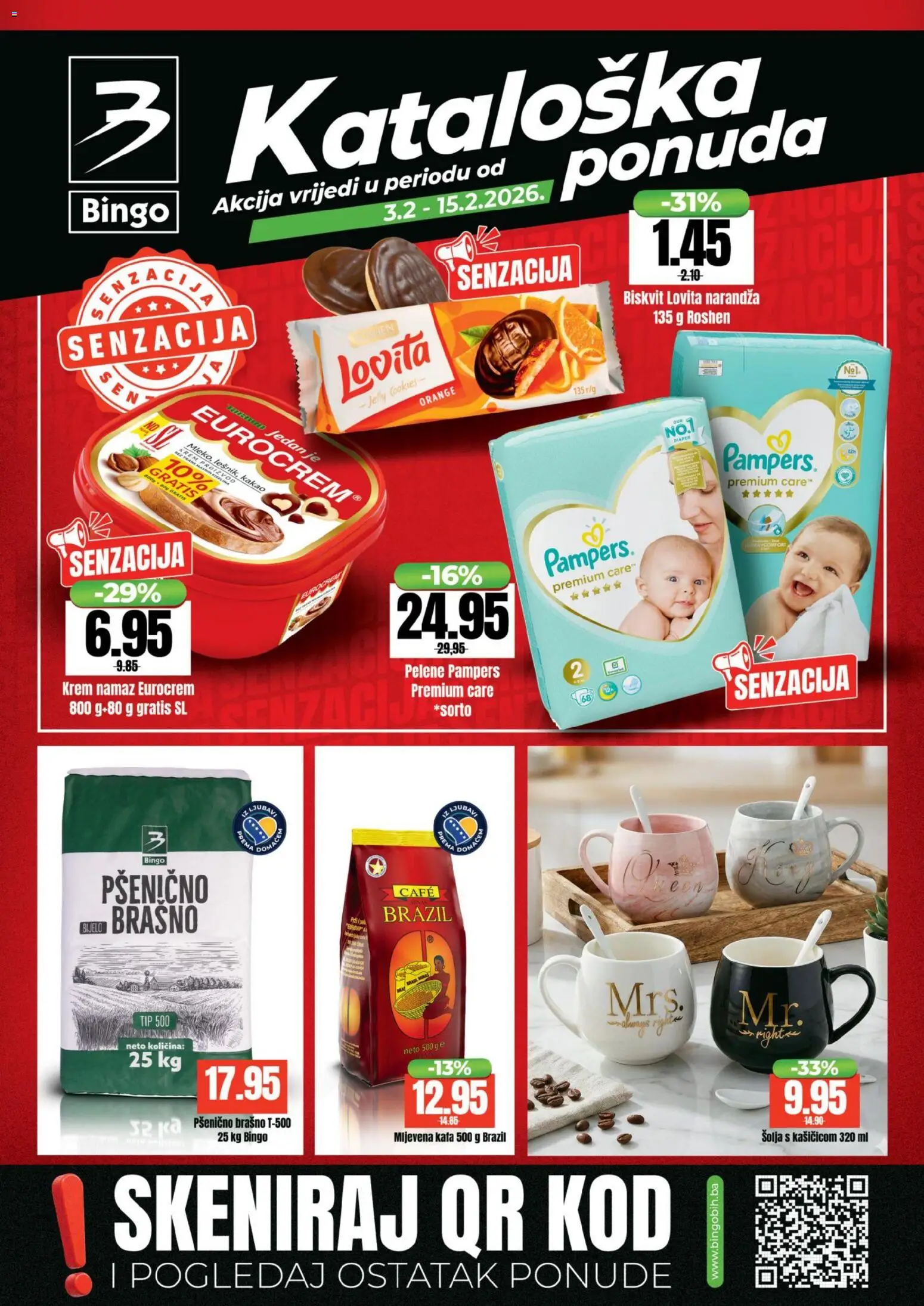 Pregled letka Katalog trgovine Bingo vrijedi od 03.02.2026