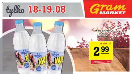 Pogląd gazetki "Niesłychanie Niskie Ceny" ze sklepu Gram Market ważnej od 18.08.2025