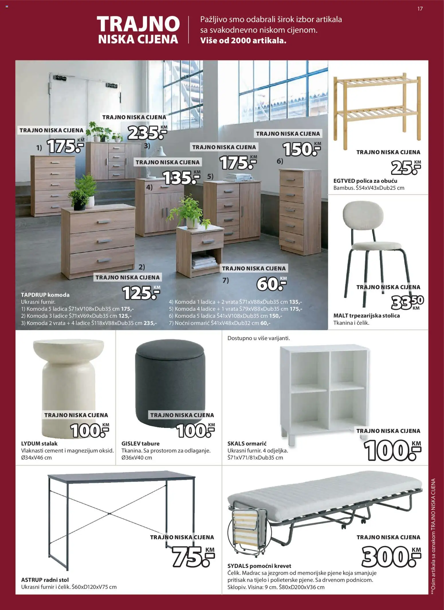 Pregled letka Katalog trgovine JYSK vrijedi od 2025.12.01