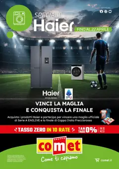 Anteprima dell'opuscolo Comet volantino Haier dal negozio Comet valido da 10/04/2026