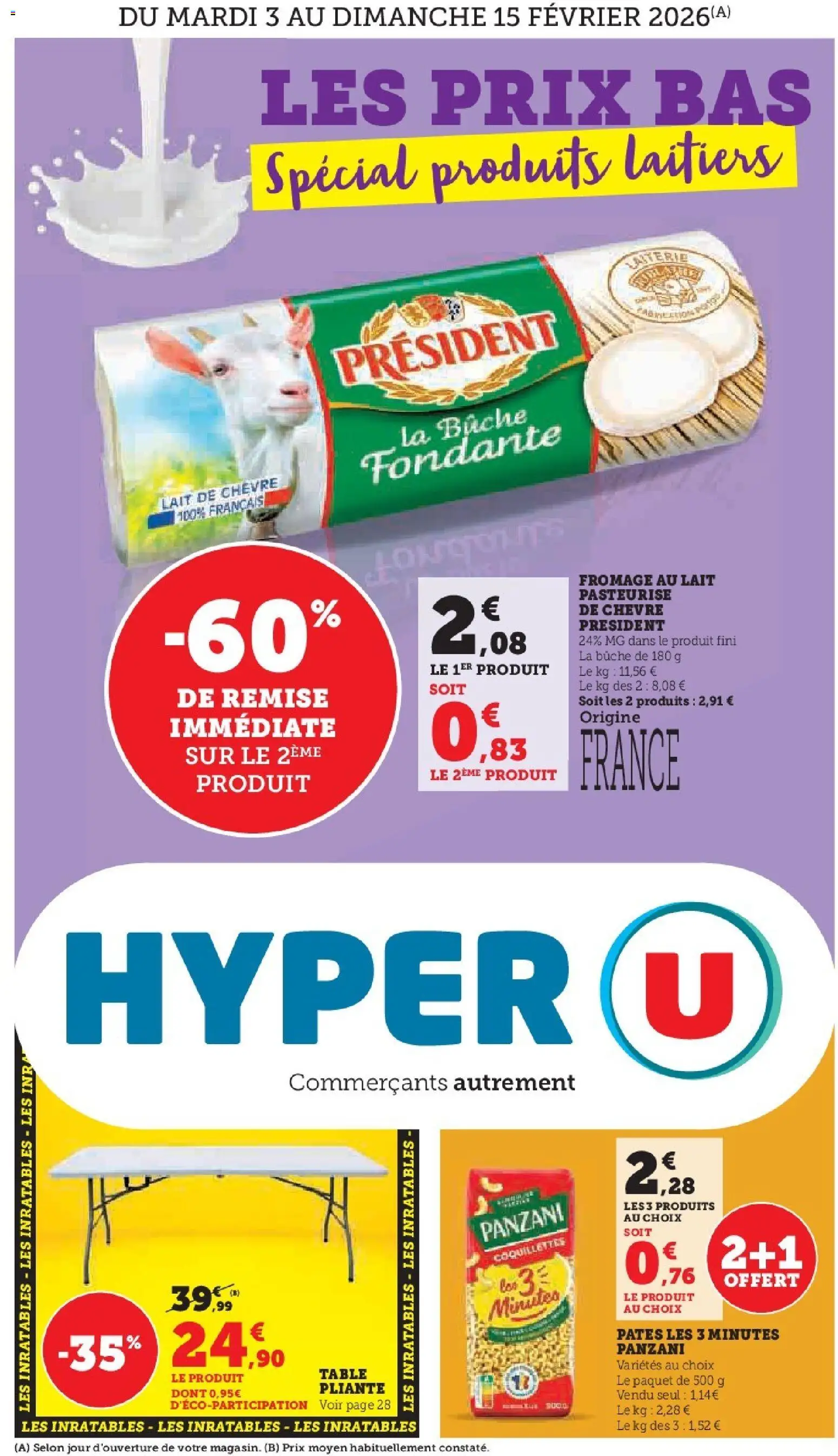 Prévisualisation de Catalogue du magasin Hyper U formulaire valide 03/02/2026