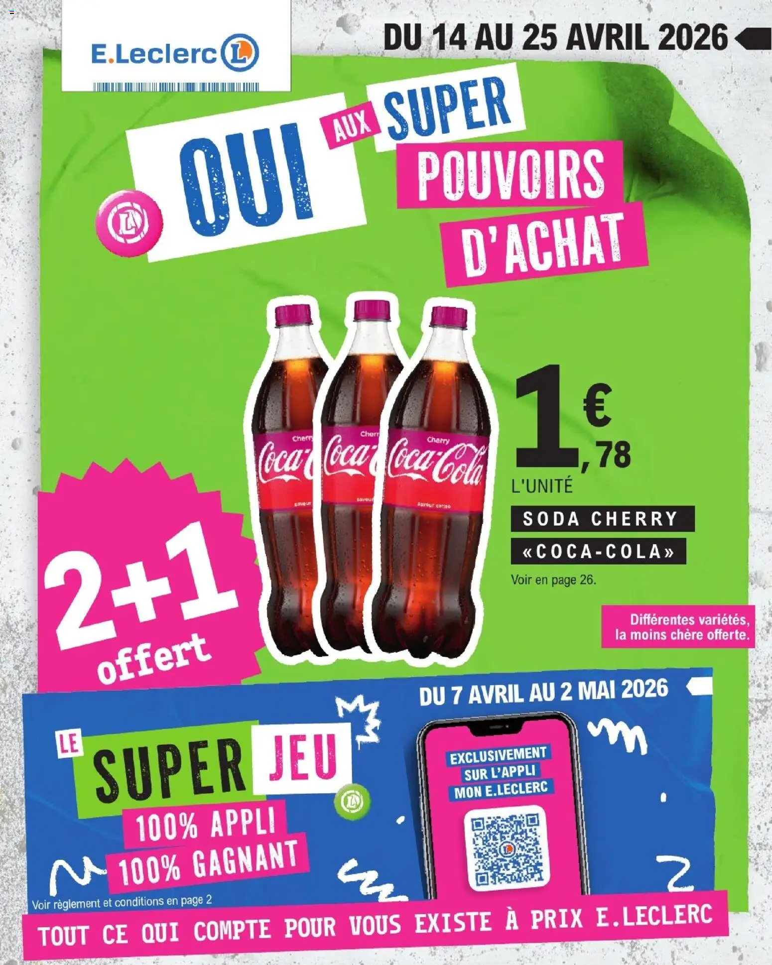 Prévisualisation de E.Leclerc catalogue de la semaine 16 du magasin E.Leclerc formulaire valide 14/04/2026