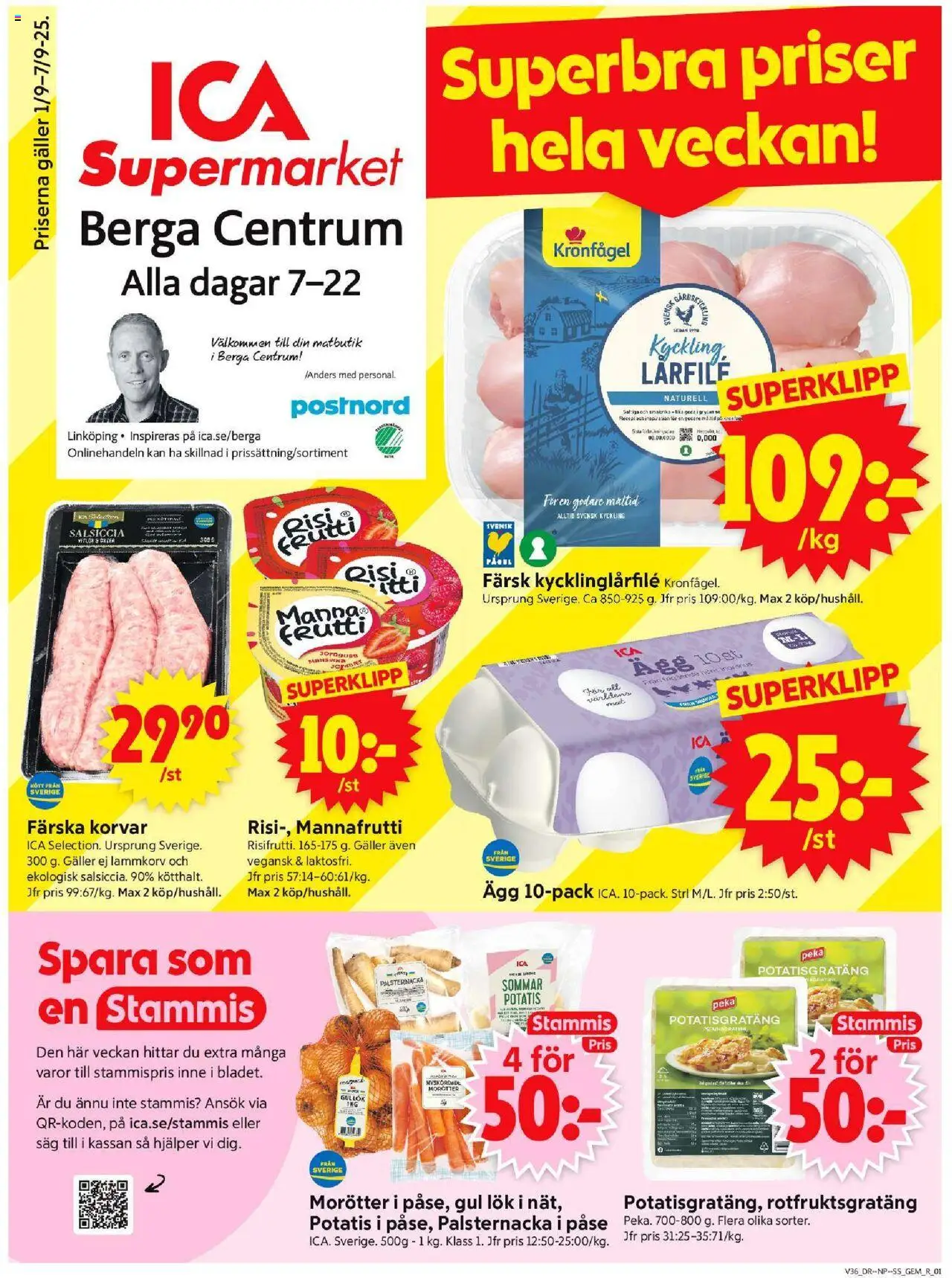 Linköping är giltig 01/09 2025 > Veckans Erbjudanden gäller från 01/09/2025 till 07/09/2025 sidnummer 1