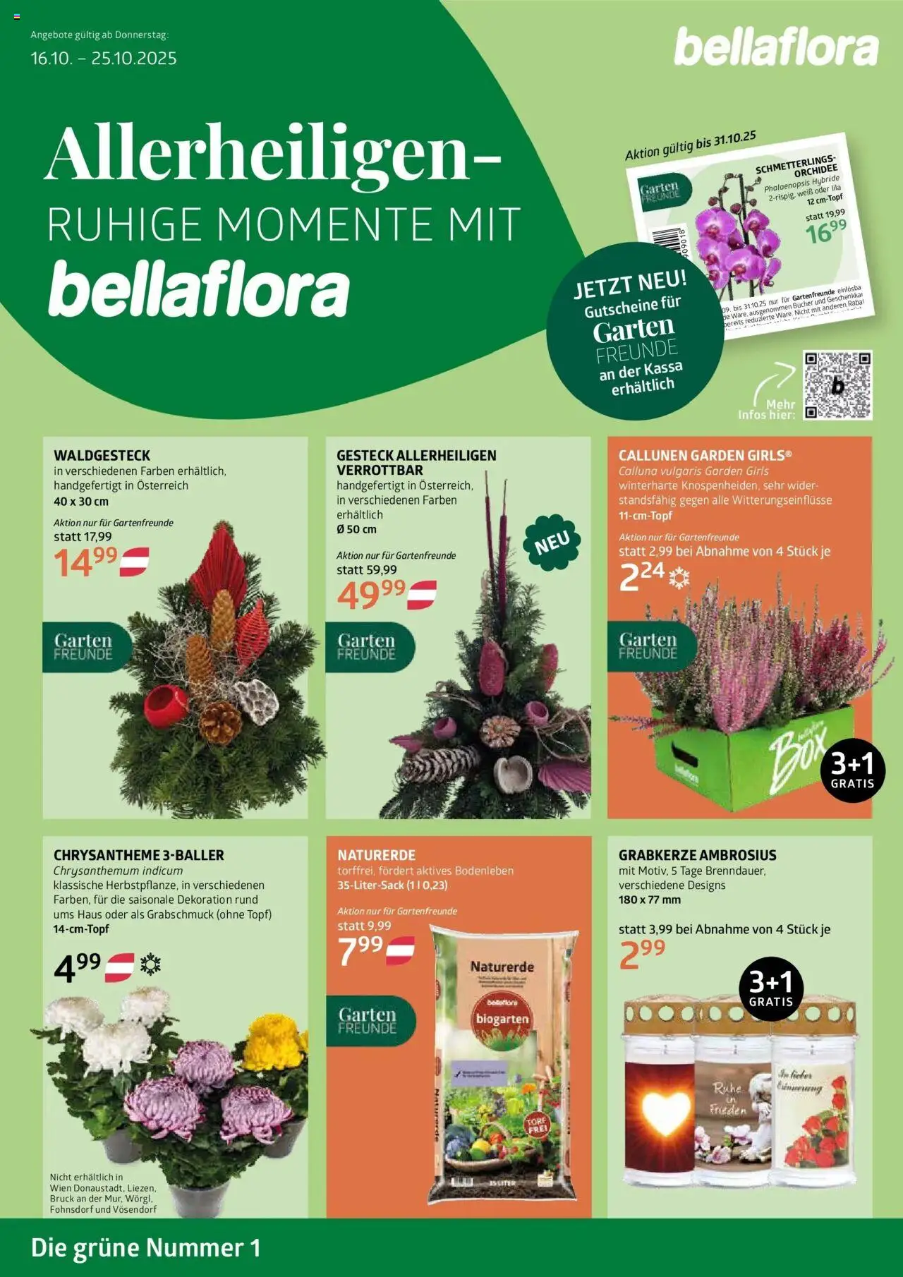  bellaflora Bellaflora: Flugblatt ab (15.10.2025 - 25.10.2025) - Seite 1