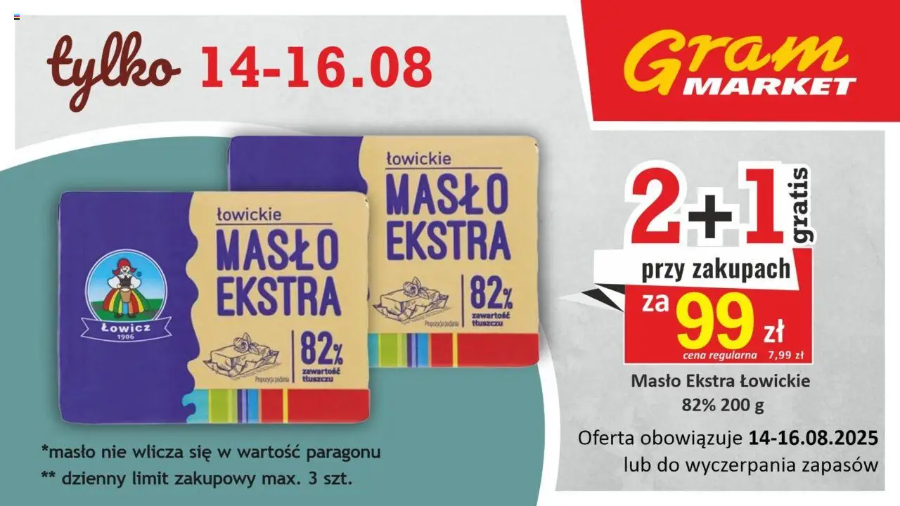 Gram Market Niesłychanie Niskie Ceny od 14.08.2025 - Nowa Gazetka - Numer strony 1