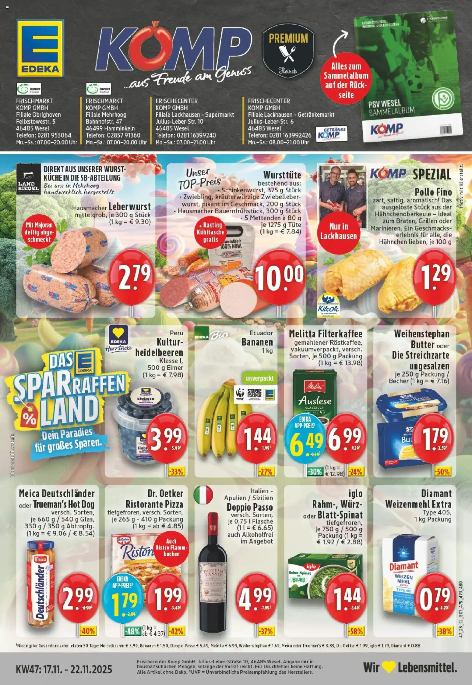 Vorschau von dem Prospekt des Geschäftes Edeka, gültig ab dem 17.11.2025