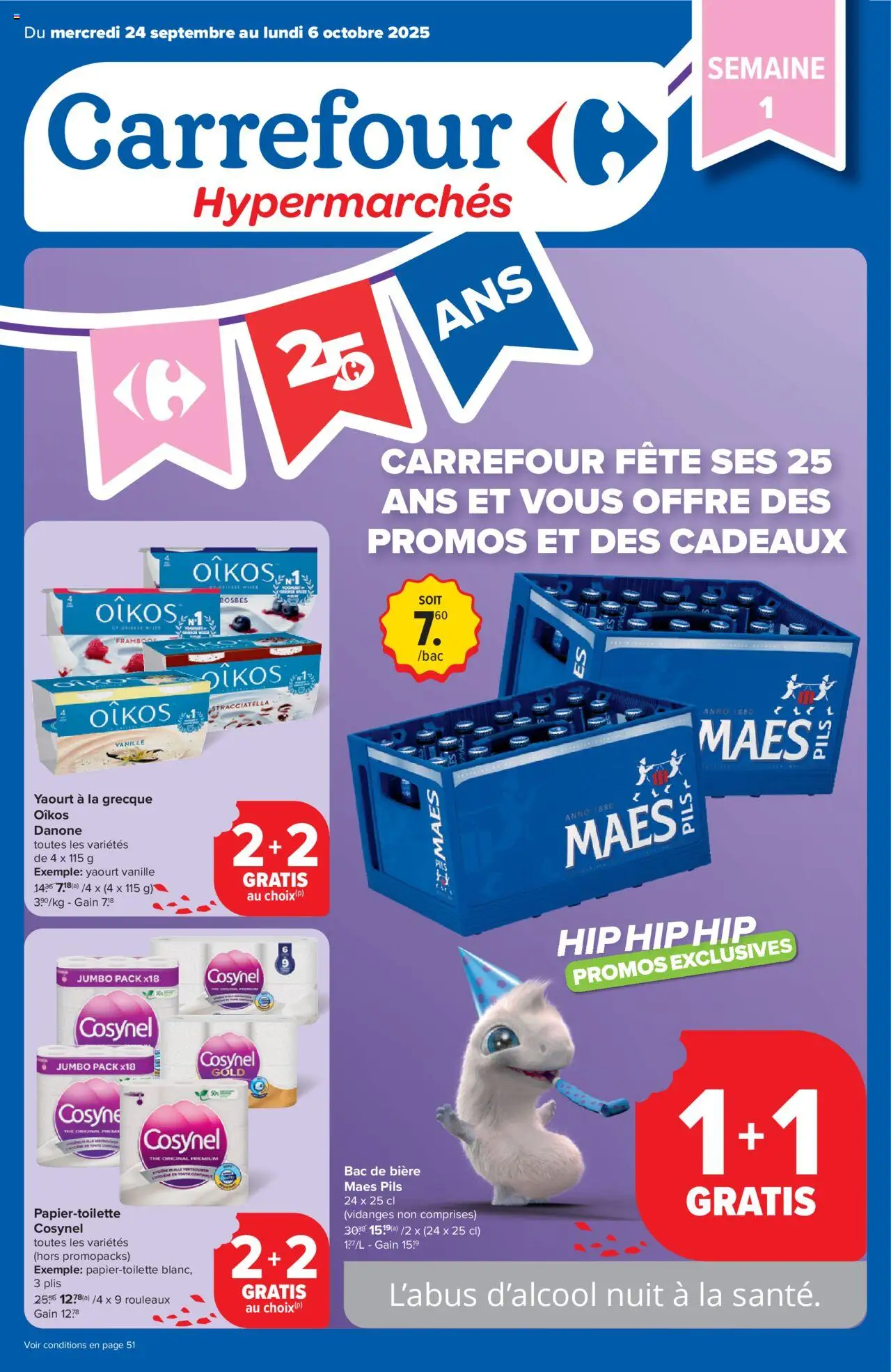 Carrefour shop Folder de la semaine 38 geldig vanaf 24/09/2025 - Paginanummer 1