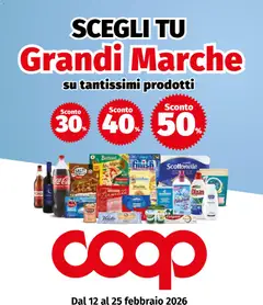 Anteprima dell'opuscolo Volantino Grandi marche - Torino dal negozio COOP valido da 12/02/2026