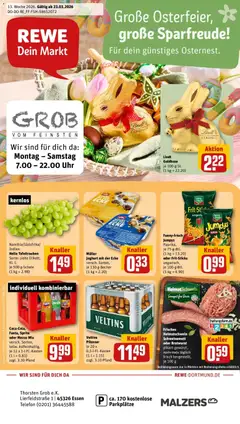 Vorschau von dem Prospekt des Geschäftes Rewe, gültig ab dem 23.03.2026