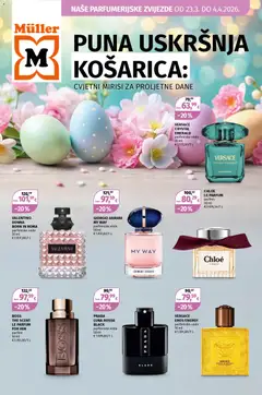Pregled letka Parfumerijske zvijezde trgovine Müller vrijedi od 23.03.2026