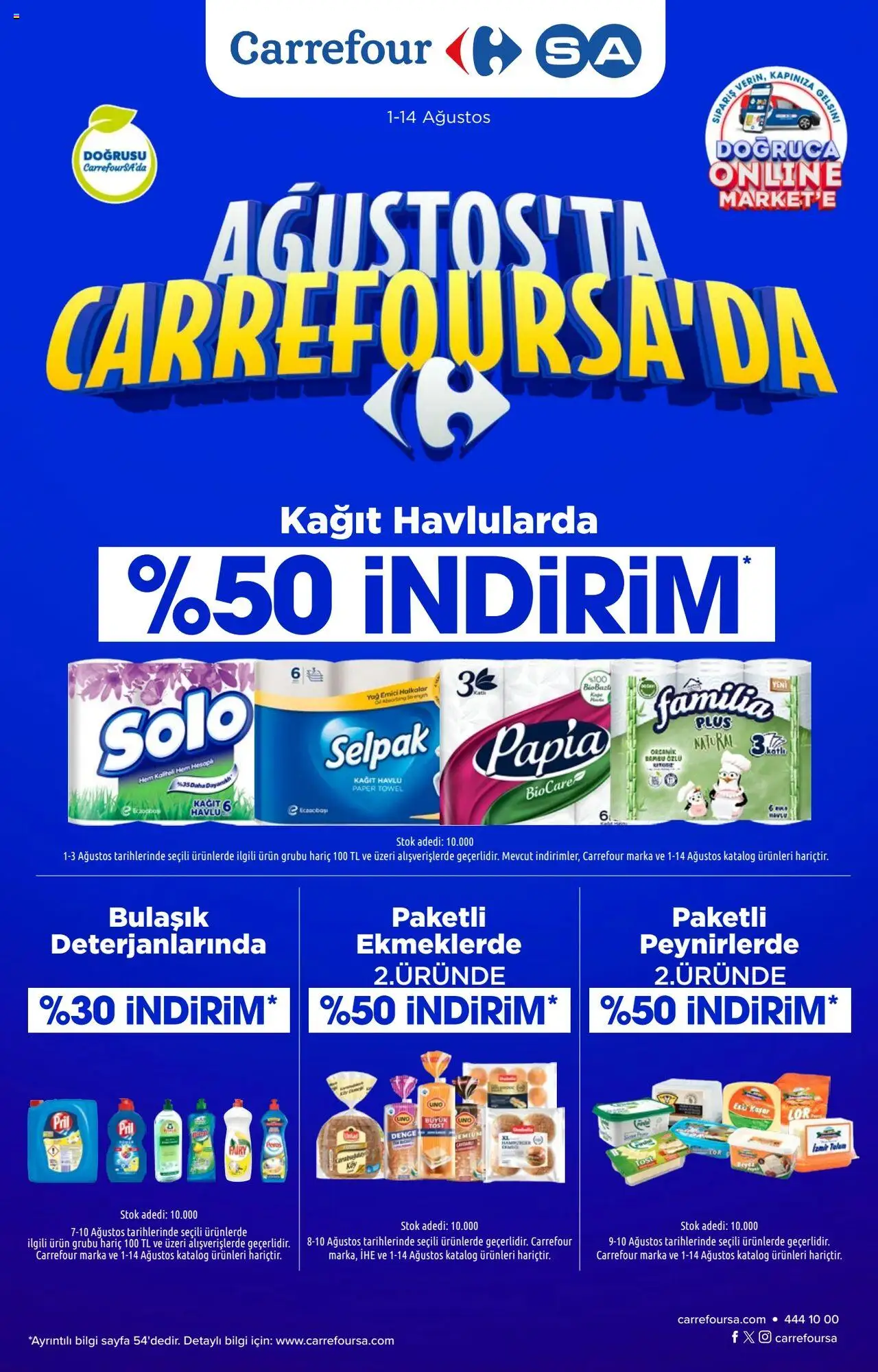 CarrefourSA Katalog 01 Ağustos 2025 - Indirimli ürünler - Sayfa numarası 1