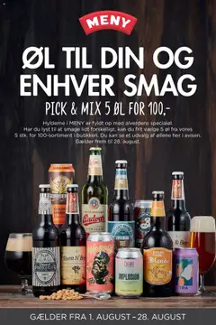 Eksempel på tilbudsavis Pick & Mix fra butik Meny gyldig fra 01/08/2025