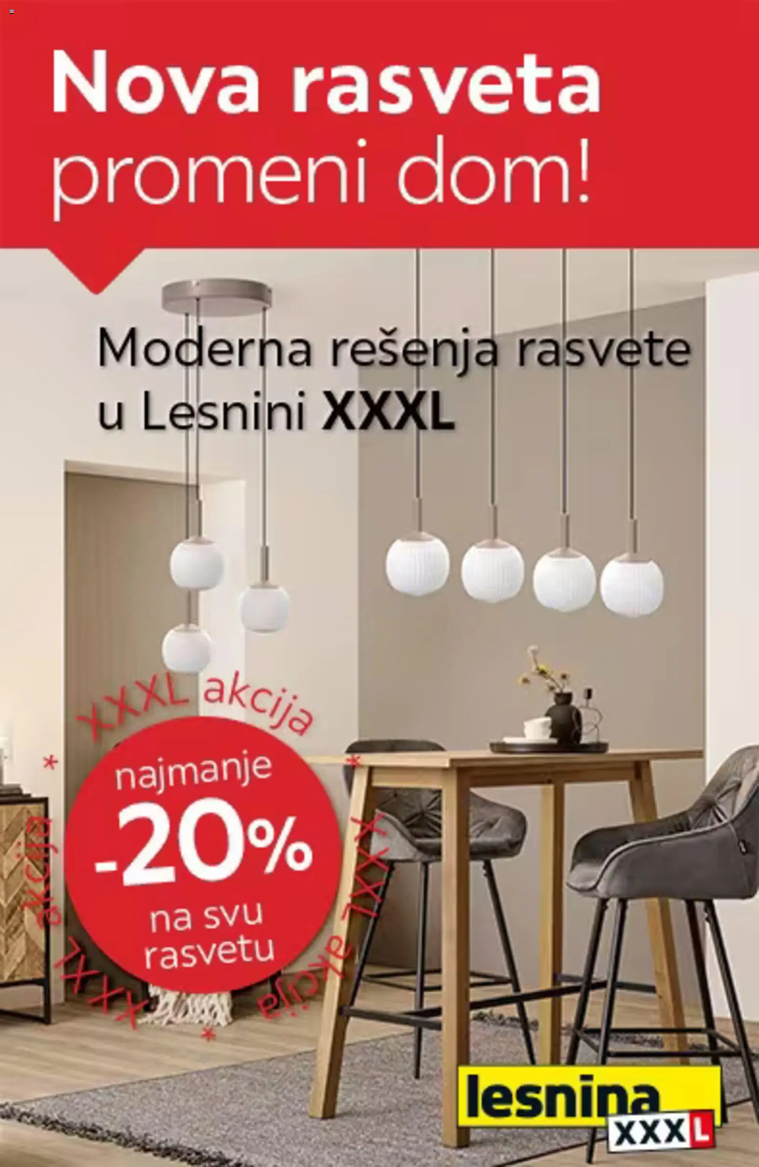 Pregled Lesnina XXXL kataloga - važi od 02.02.2026