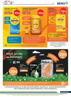 BENU Gyógyszertárak - Akciós újság BENU Gyógyszertárak megtekintése, amely érvényes 2025.12.01.-től | Oldal: 13