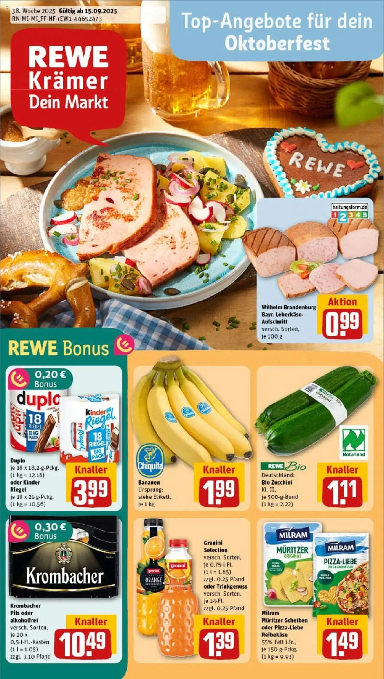 REWE Prospekt ab 14.09.2025 nächste Woche - Prospekt Schotten	