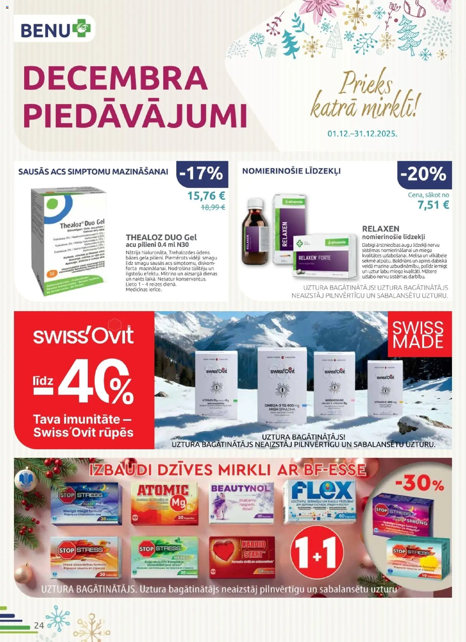 Skatīt BENU akciju bukletu, derīgs no 2025.12.01