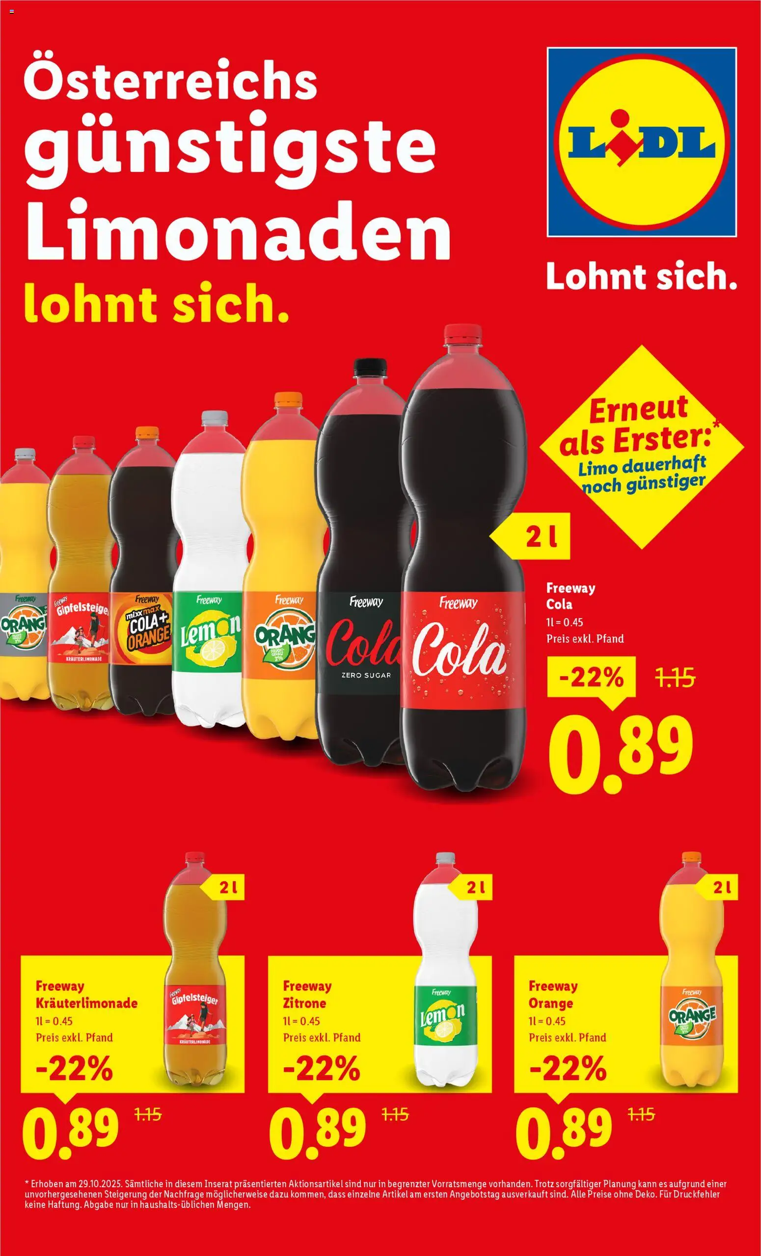 Vorschau der Angebote: Lidl Lohnt sicht gültig ab 29.10.2025