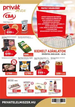 PRIVÁT - Aktuális szórólap MAX megtekintése, amely érvényes 2025.10.09.-től
