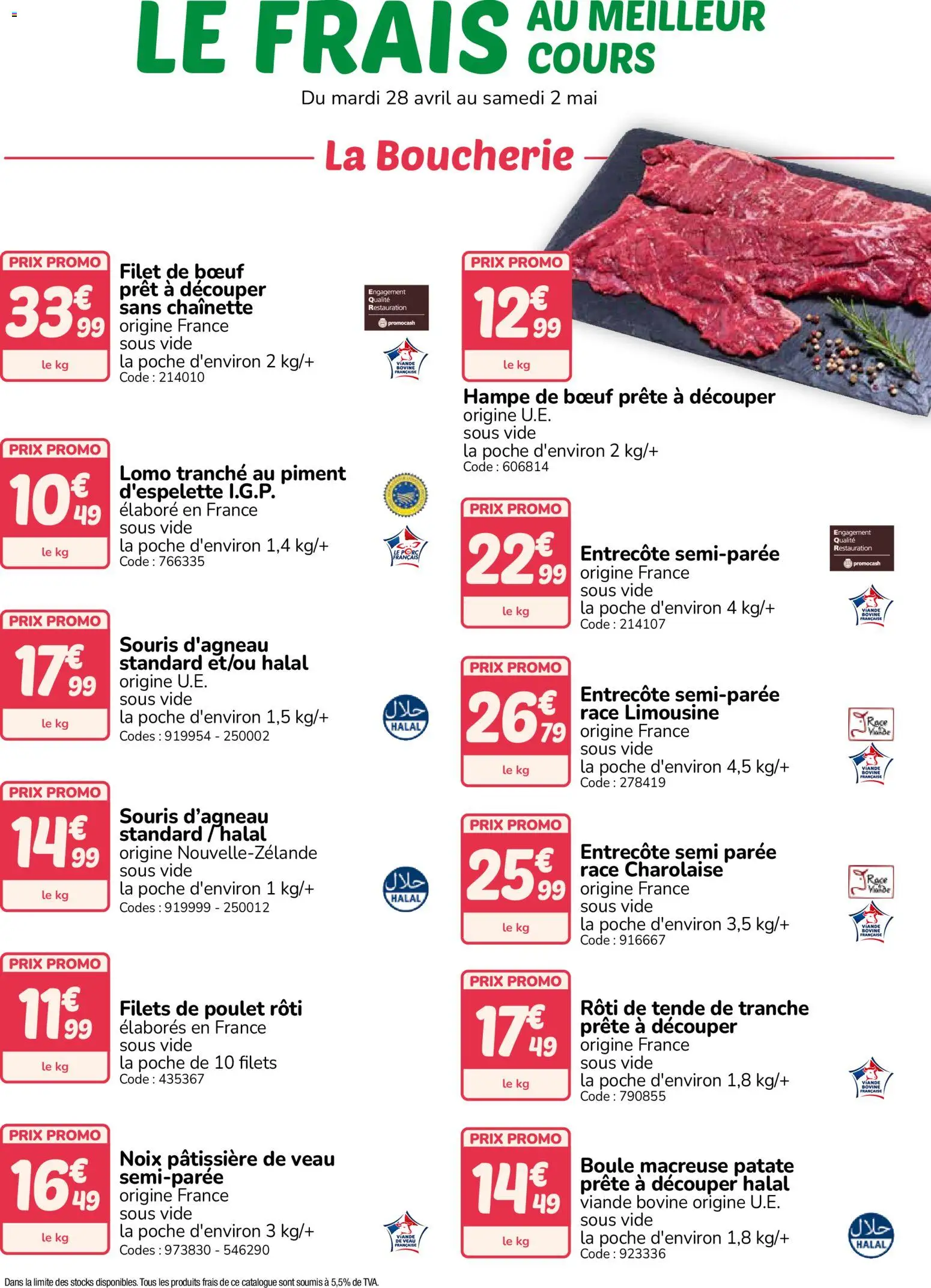 Prévisualisation de Promocash Meilleur cours du magasin Promocash formulaire valide 28/04/2026