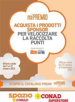 Anteprima dell'opuscolo Volantino Superstore Piemonte dal negozio Conad valido da 09/10/2025
