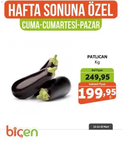 Biçen Market Biçen Market - Bir İndirim MaSalı - sebze 13.03.2026 - Broşürünün önizlemesi