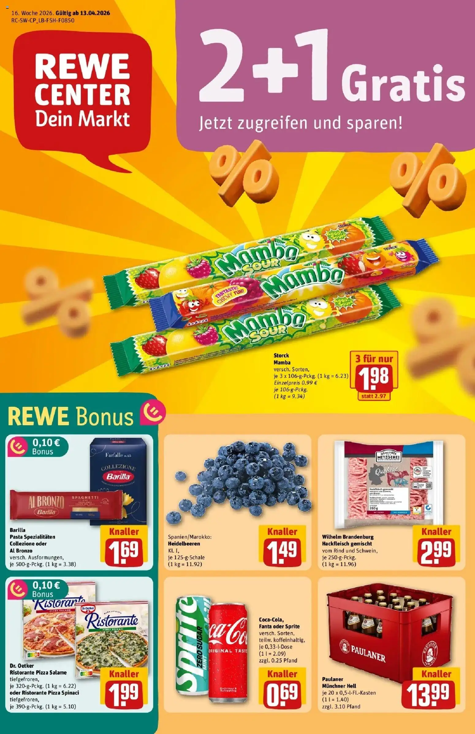 Vorschau von dem Prospekt des Geschäftes Rewe, gültig ab dem 12.04.2026