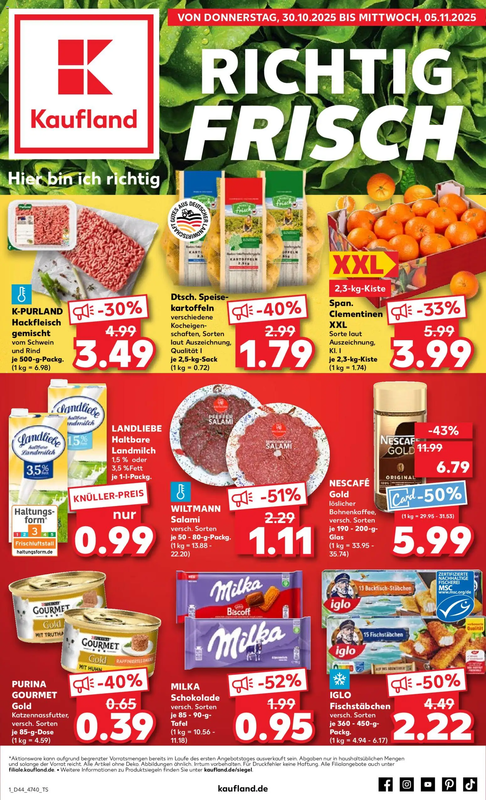 Kaufland DE shop DE Folder Hannover geldig vanaf 30-10-2025 - Paginanummer 1
