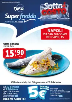 Anteprima dell'opuscolo Volantino Superfreddo - Napoli dal negozio Decò valido da 30/01/2026