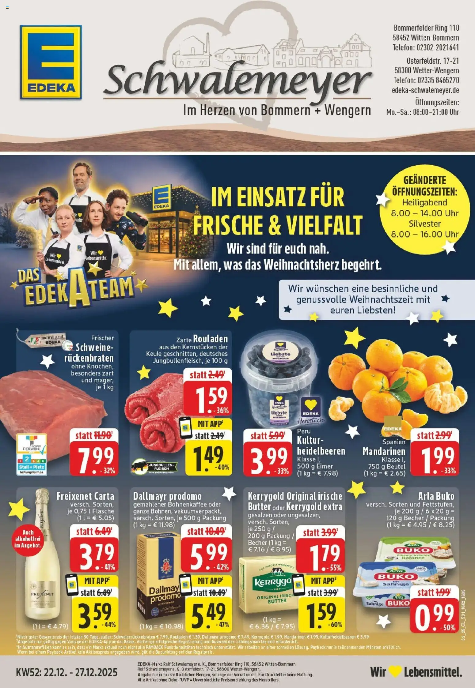 Vorschau von dem Prospekt des Geschäftes Edeka, gültig ab dem 22.12.2025