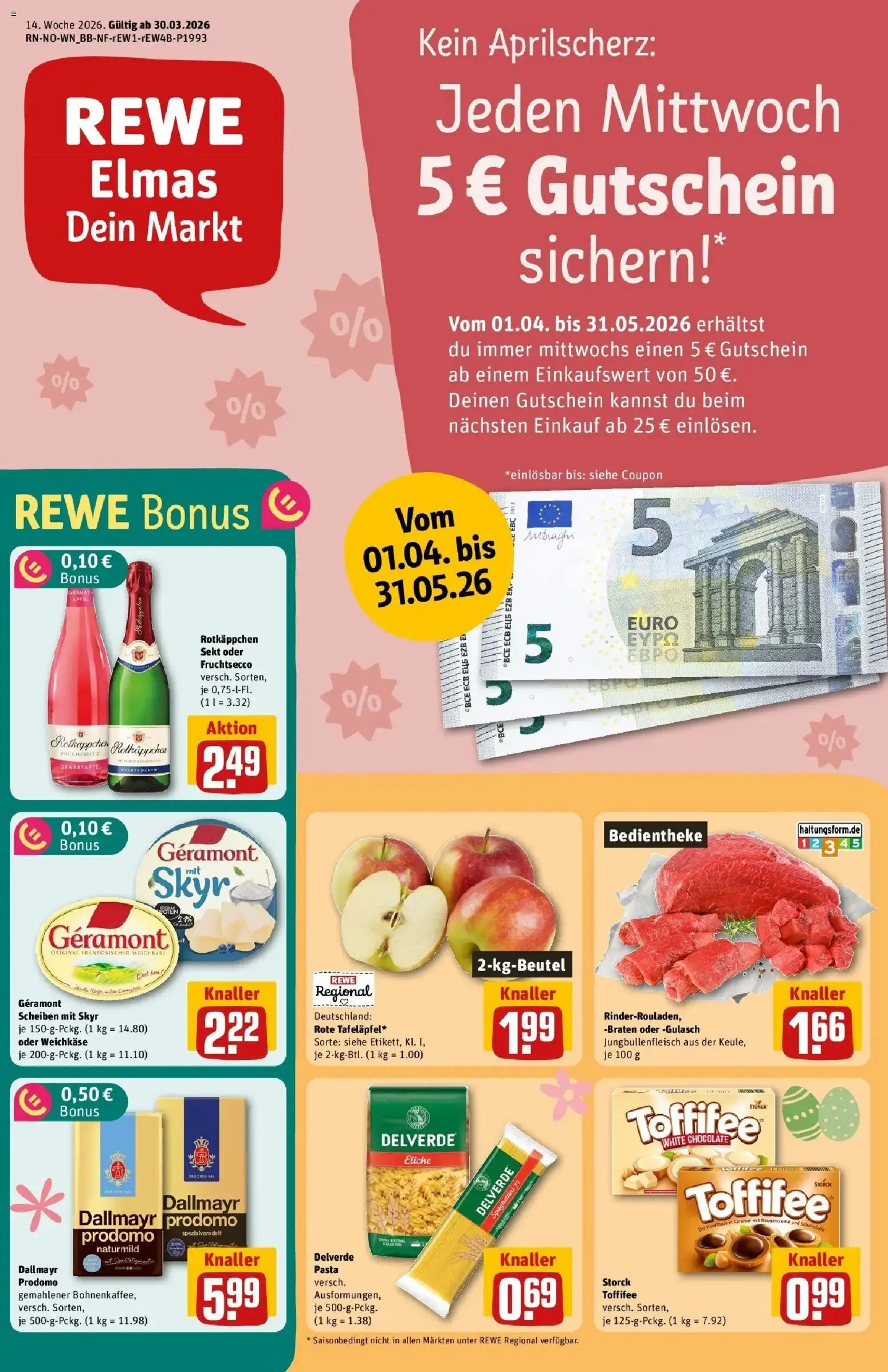 Vorschau von dem Prospekt des Geschäftes Rewe, gültig ab dem 30.03.2026